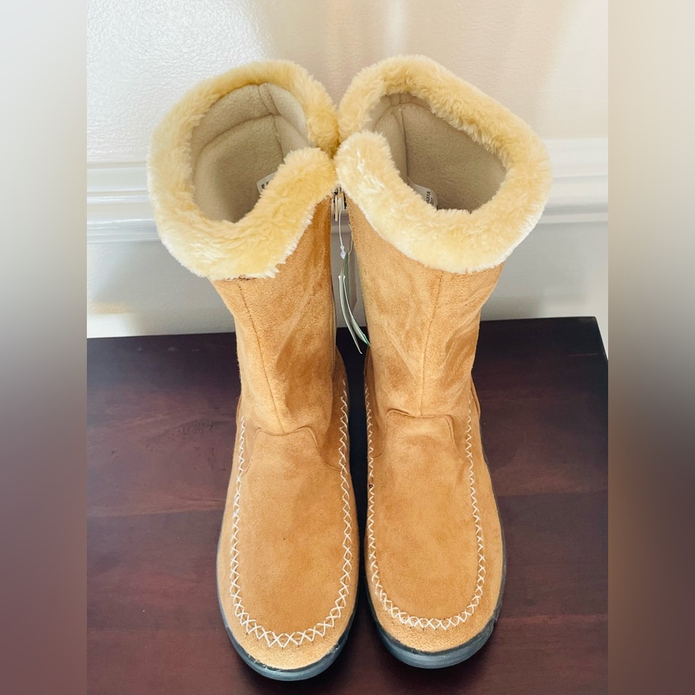 Itasca Daphne Sand Faux Shearling Winter Boots Women’s Size 7 NWT - Picture 2 of 13
